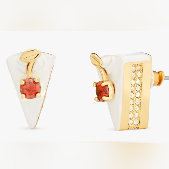 Kate Spade New York Pastry 🍰 🎂 🍰 🎂 Shop Cake Slice Studs - Picture 14 of 16